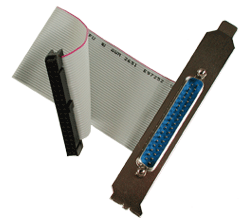40-Pin IDC Ribbon Cable to DB37 Male with PC Bracket, 6